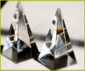 Pyramid crystals